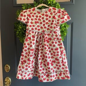 Little Girls Back to school dress/ Fall Apple Dress SZ 6